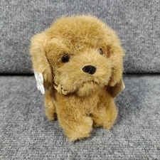 Russ Caress Soft Pets Puddles Puppy Dog Plush Mini Brown Stuffed Animal New Tags