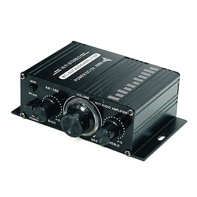 AK-160 Bluetooth 5.0 Hi-Fi Power Amplifier 12V 2 Channel Stereo Digital Audio