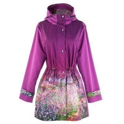  Galleria Raincoat Monet Garden , Fuchsia