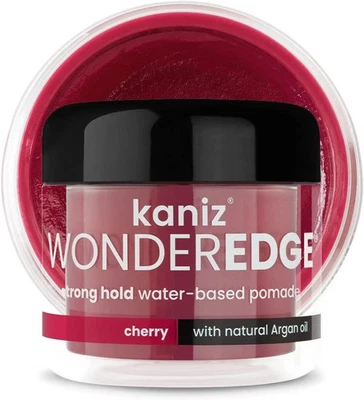 Kaniz Wonder Edge Strong Hold Cherry, Water based pomade, 120 ml, Free UK P&P