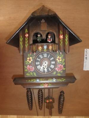 Cuckoo Clock working SEE VIDEO Musical NIGHT SHUT OFF Schwab Chalet 1 Day CK3445