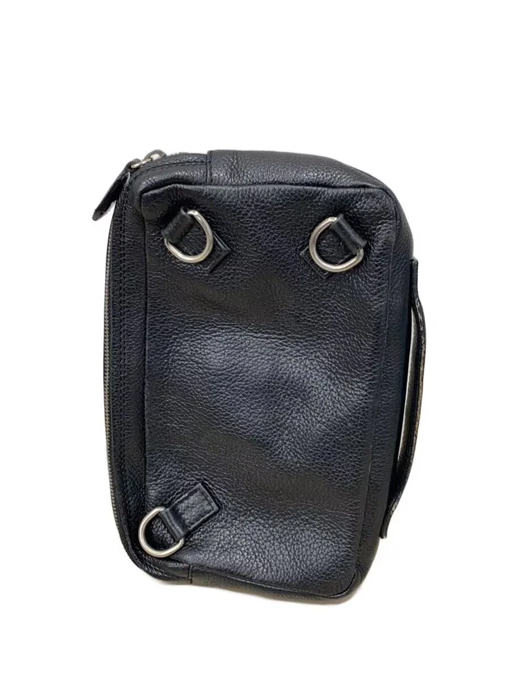 Сумка наплечная GIORGIO ARMANI черная кожа - Изображение 3 из 4