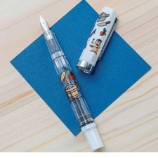 TWSBI ECO × BUNGUBOX Wajima Maki-e Fountain Pen Chef Penguin's Kitchen EF