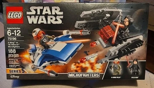 LEGO 75196 Star Wars: A-Wing vs. TIE Silencer Microfighters (75196)
