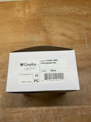 Greyfox F7651-WH 2 post speaker tap box of 10