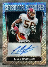 2025 NFL LAVAR ARRINGTON /25 Prizm Black Sensational Signatures Auto Mojo Prizm