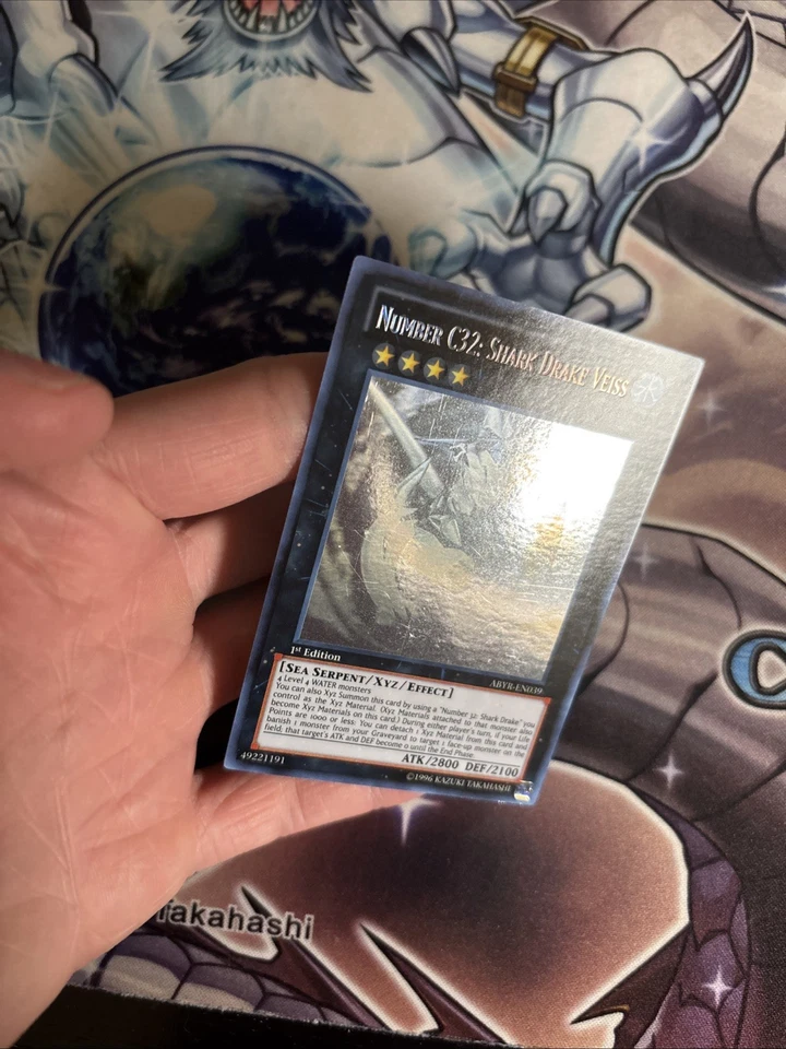 (YL) Yugioh Number C32: Shark Drake Veiss - ABYR-EN039 - Ghost Rare - 1st Ed VLP - Image 3 of 4