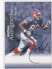 Eric Moulds 1999 SkyBox Premium Autographics ON CARD Auto Buffalo Bills