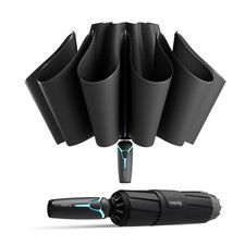 Windproof Travel Umbrella for Rain, Withstand 85MPH Winds, 54 Inch Automatic ...