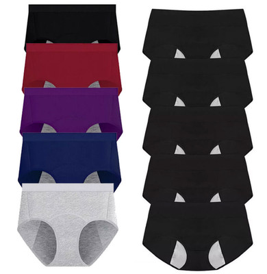 5er Pack Damen Periode Slips Höschen auslaufsicher Menstruation Unterwäsche Pant