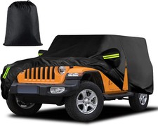 Waterproof Car Cover For Jeep Wrangler 2 Door 1987-2025 Jk Jl Cj Yj Tj Outdoor S