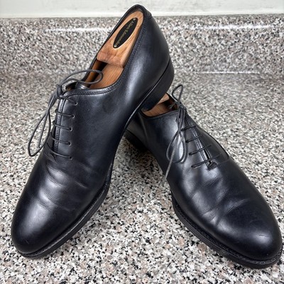 Salvatore Ferragamo Black Plain Toe Oxfords Made in Italy  display picture 2