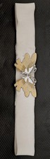 VTG Waist Belt Butterfly Enamel/Gold Metal Hook Buckle Elastic As-is READ