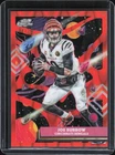 2025 Topps Chrome Cosmic #19 Joe Burrow Orange Galactic Refractor #/25