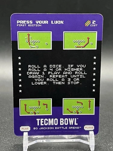 2026 Bo Jackson Battle Arena Tecmo Bowl Press Your Luck Play PL10