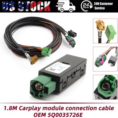 5Q0035726E For VW Golf 7 Passat MIB2 Carplay Module USB Socket Connect Cable Set