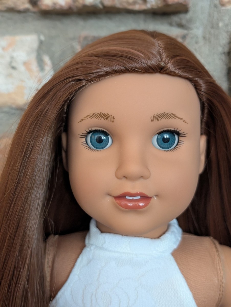 Aileen Custom American Girl Doll OOAK Brown Hair Blue Eyes