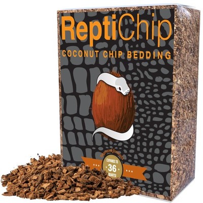ReptiChip Reptile Bedding Loose Coconut Chip Substrate Mulch 36 Qt for Snakes