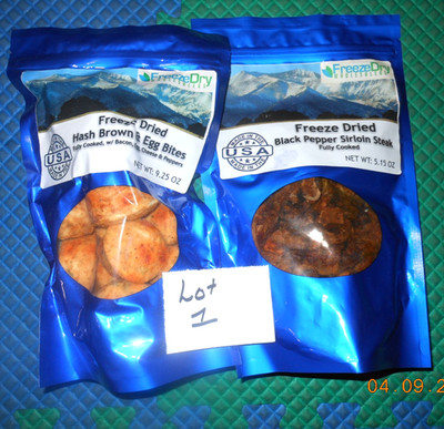 Freeze Dry Wholesalers Meals Meats-Etc.  2 Packages Pick A Lot Number L@@K