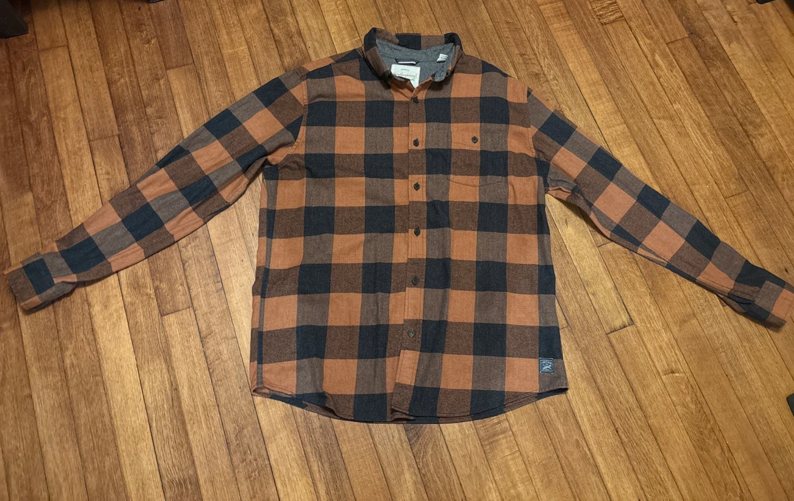 Weatherproof Vintage Buffalo Plaid Flannel Shirt Size L Button Up