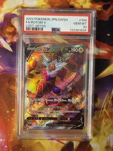 Pokémon Slab - Rotom V SR 104/100 PSA 10 - Japanese Lost Abyss S11