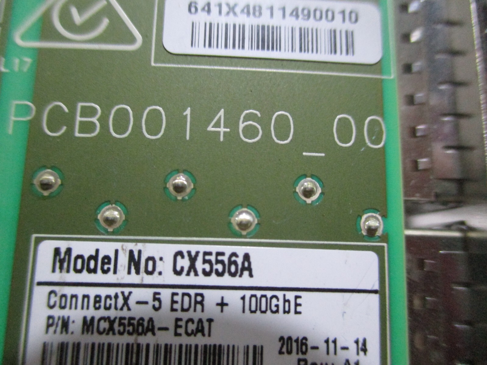 Staffa Piena Altezza Per Mellanox CX455A MCX455A-ECAT ConnectX-4 – Nuova - 3