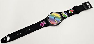 Swatch GO with the BOW GENT SO31B101 Black for sale online  display picture 3