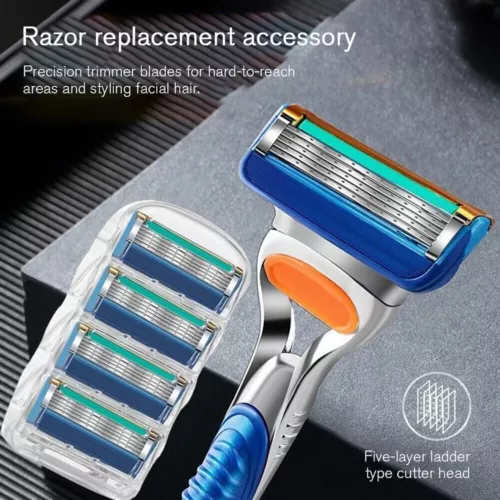 40x Shaving Razor Blades Refills Compatible for Gilette Fusion 5 Proglide 2 Type - Picture 3 of 5