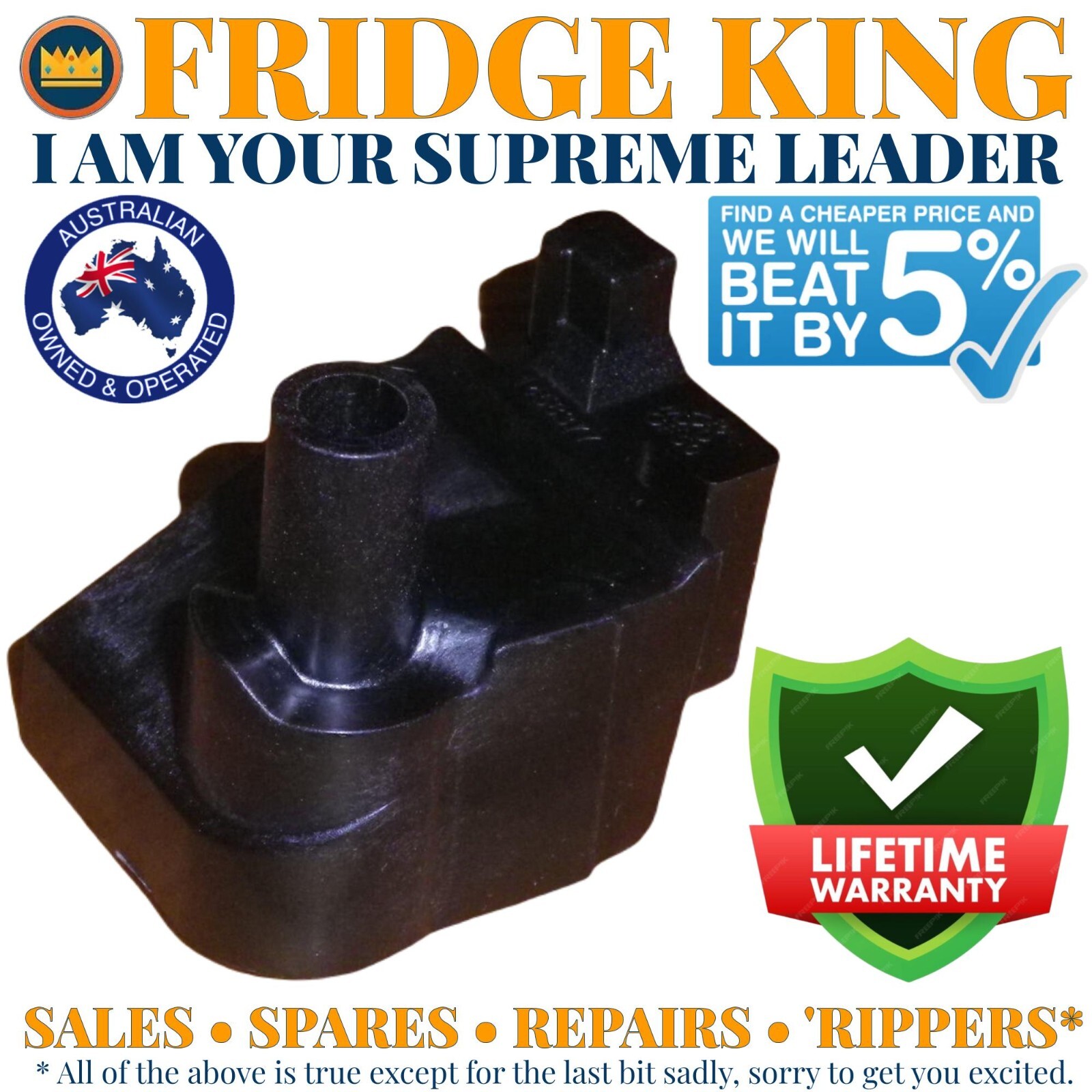 1458377 Westinghouse fridge door cam RHS right hand side lower hinge WSE6970