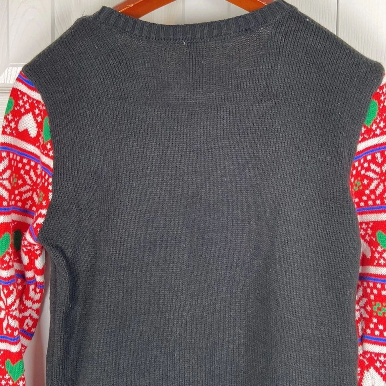 No Boundaries ugly Christmas cat sweater tunic womens XXL