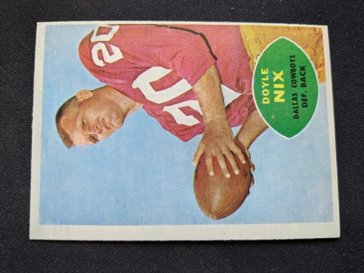 1960 Topps Football Card # 39 Doyle Nix RC - Dallas Cowboys (VG/EX