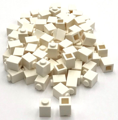 Lego 100 New White Bricks 1 x 1 Building Block Pieces