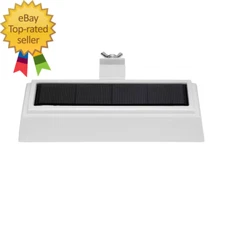 20 Lumen White LED Weather Resistant Outdoor Solar Gutter Landscape Flood Light