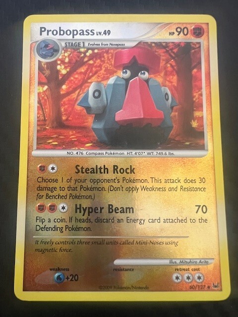 Pokémon TCG Probopass Platinum 60/127 Reverse Holo Uncommon LP