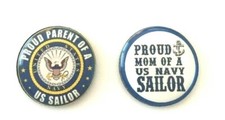 United States Navy inspired Set of 2 Magnets