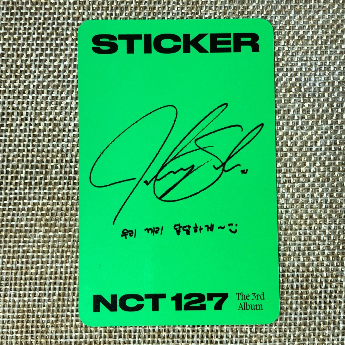 NCT 127 JOHNNY [ STICKER ] Official Photocard, STICKY Ver. / New
