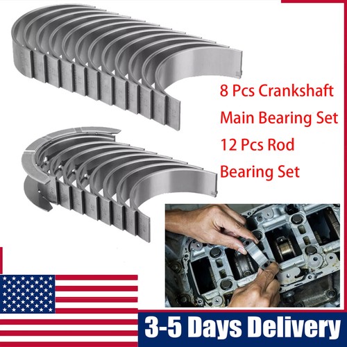 Crankshaft Main Connecting Rod Bearing Set For Cadillac Chevrolet LLT