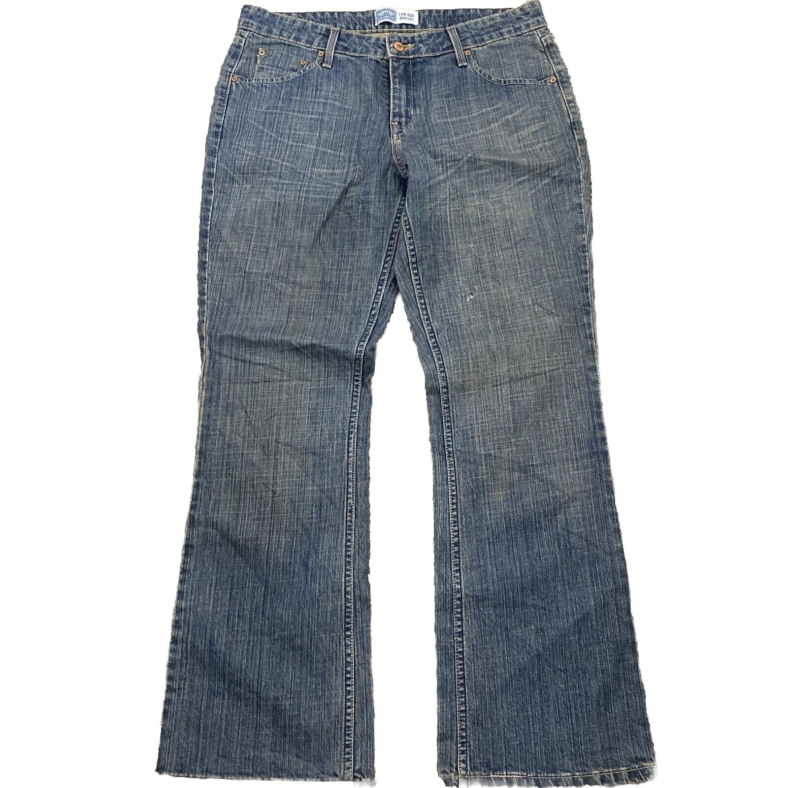 Levi’s Signature Women’s Denim Jeans Sz 12/M Low Rise Boot Cut Y2K 2000s Grunge