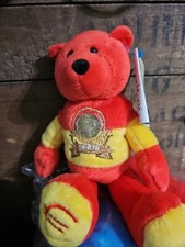 LIMITED TREASURES -SPAIN- EURO COIN RETIRED STUFFED PLUSH BEAR NEW