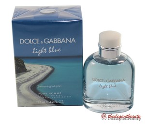 light blue swimming in lipari