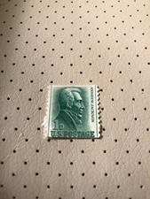 Used US Postage 1 Cent Stamp Andrew Jackson