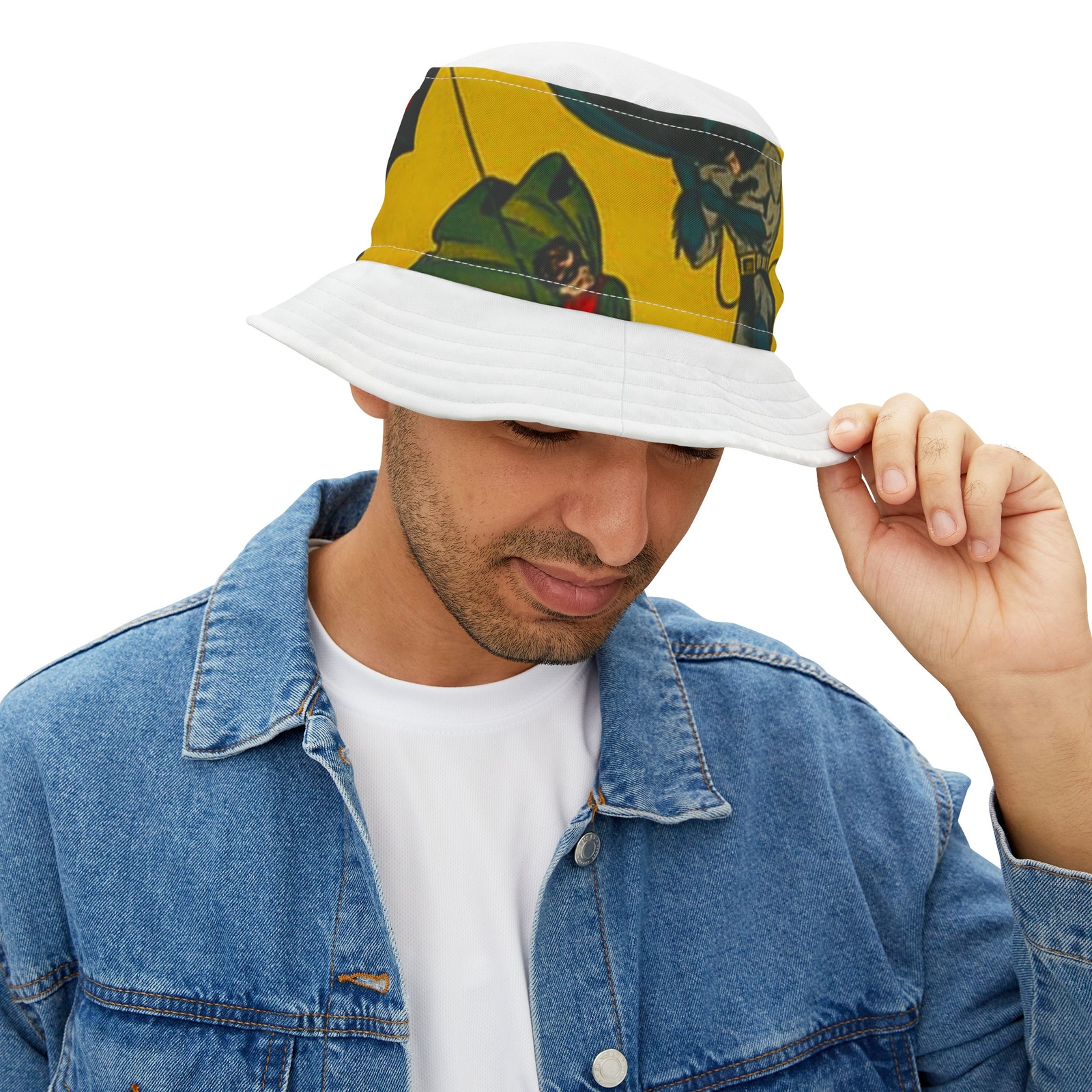 Unisex Superhero Comics Bucket Hat All Over Print AOP #6-image