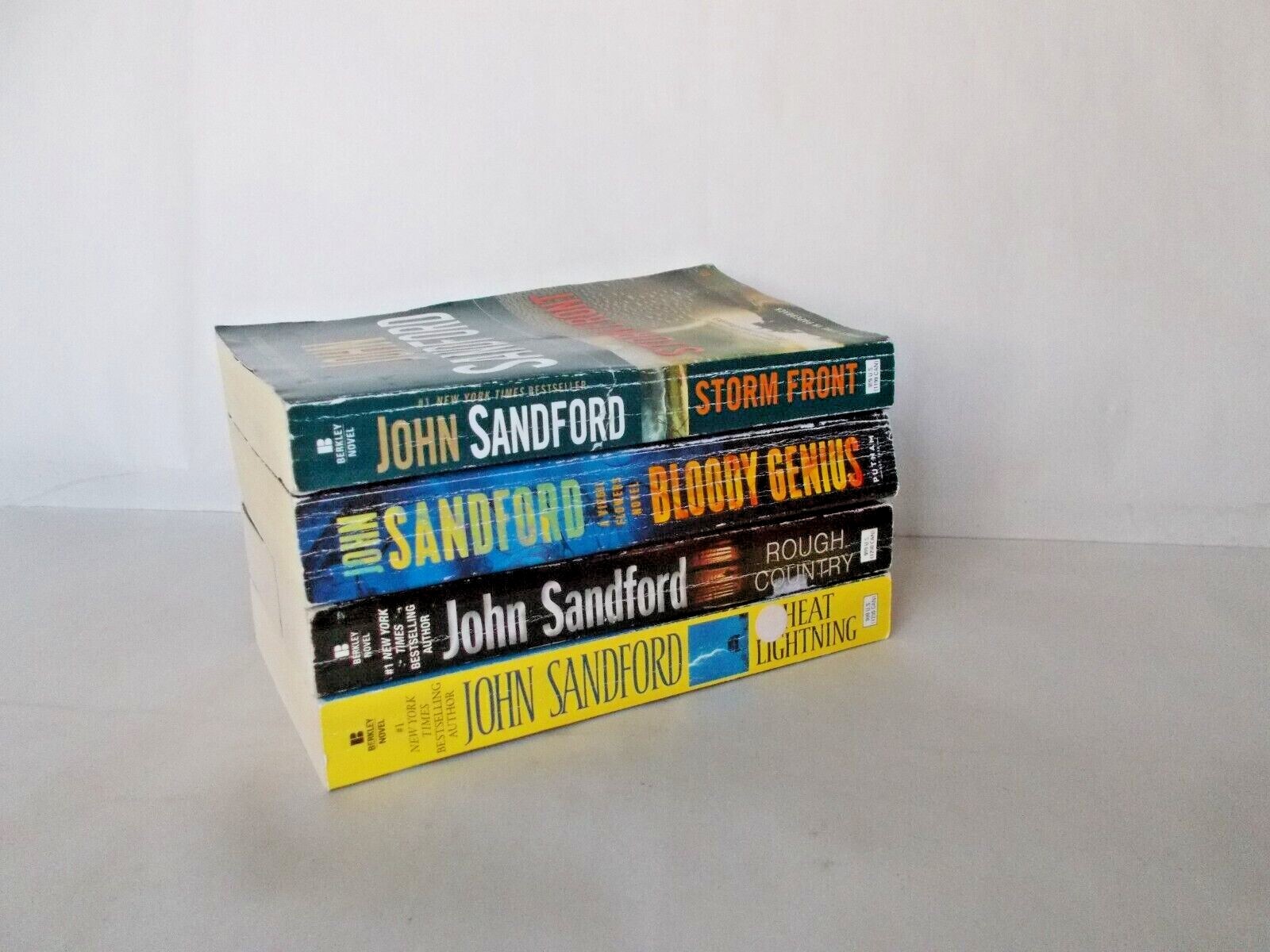 4 JOHN SANDFORD PB VIRGIL FLOWERS HEAT LIGHTNING ROUGH STORM BLOODY