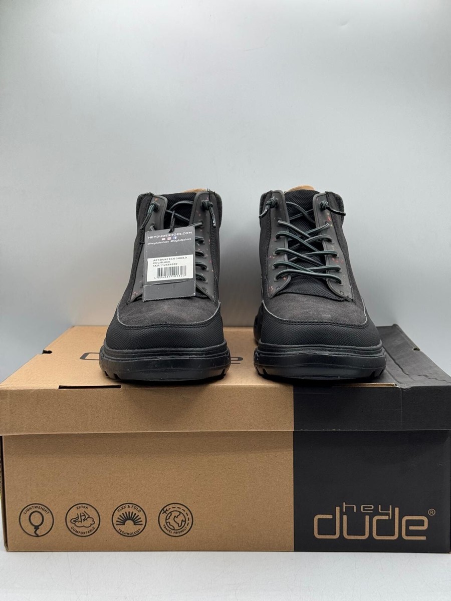 NWT Hey Dude Duke Eco Shield Black - Men\'s 12 - 112664900 Hey Dude Men`s Duke Eco Shield Black main image 3