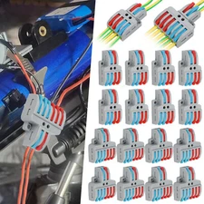 2-in-4 Out & 2-in-6 Out 20Pcs Lever Wire Connectors 28-12AWG & 28-14AWG Wires