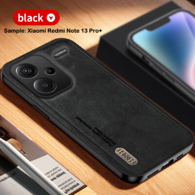 For Xiaomi Redmi 13C/12C Note 13 Pro+/12/12S Shockproof Leather Phone Case Cover