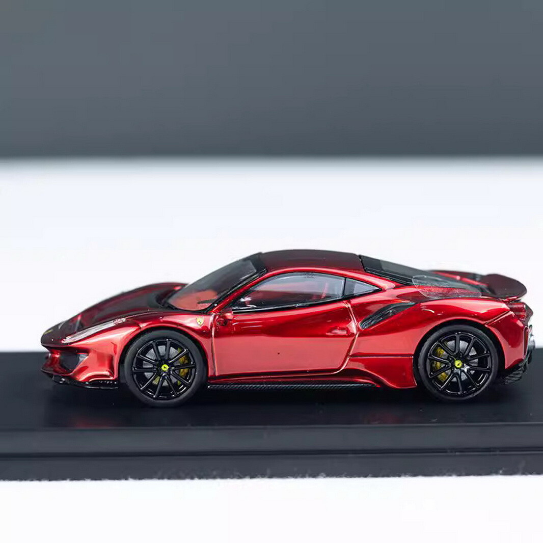 Ichilan Model 1/64 Scale Ferrari Novitec 488 Pista Red
