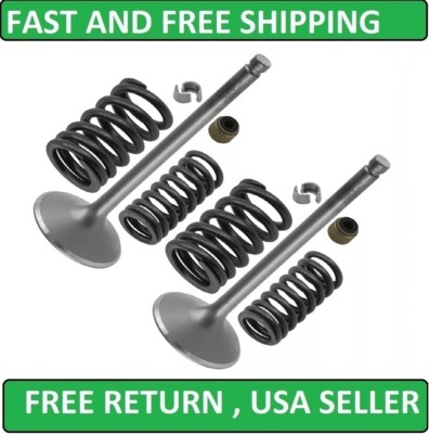 Caltric Intake & Exhaust Valve Kit For Kawasaki Bayou 220 KLF220A 1988 1989-2002