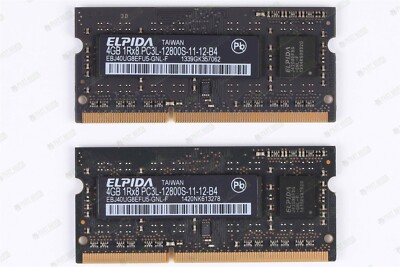 Apple OEM Ram Elpida 8GB (2x4GB) DDR3L-1600 PC3L-12800S soDimm Memory