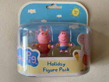PEPPA PIG HOLIDAY FIGURES PEPPA AND GEORGE WITH ARMBANDS NEW TOY - NO USA TARIFF